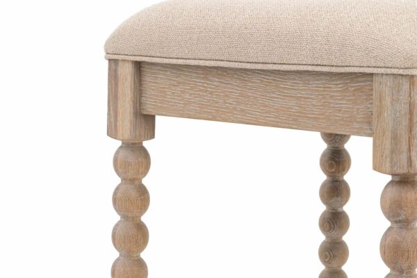 Artisan, barkrakk i kalkvasket eik , trukket i beige stoff - Bilde 6