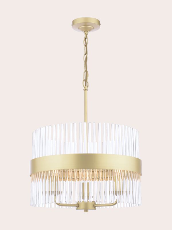 Alexa, taklampe i messing med glasstaver - Bilde 2