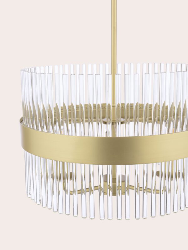 Alexa, taklampe i messing med glasstaver - Bilde 5
