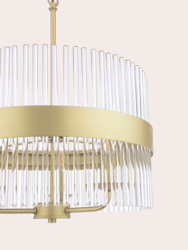 Alexa, taklampe i messing med glasstaver - Bilde 4