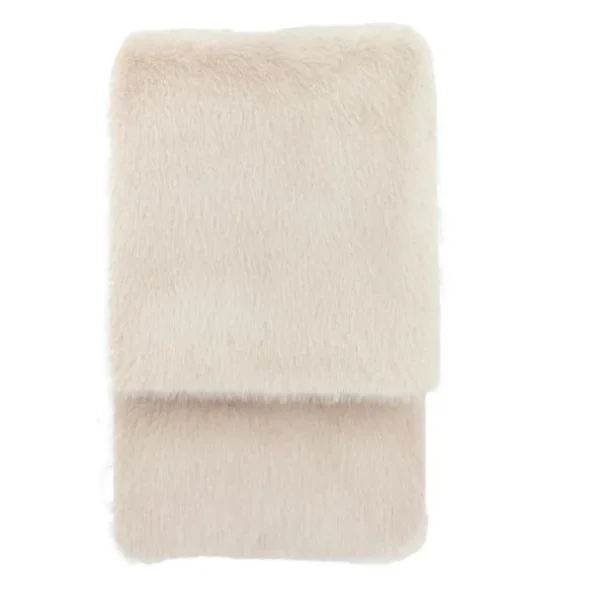 Maple, stort, deilig og mykt pelspledd/sengeteppe i beige - Bilde 3