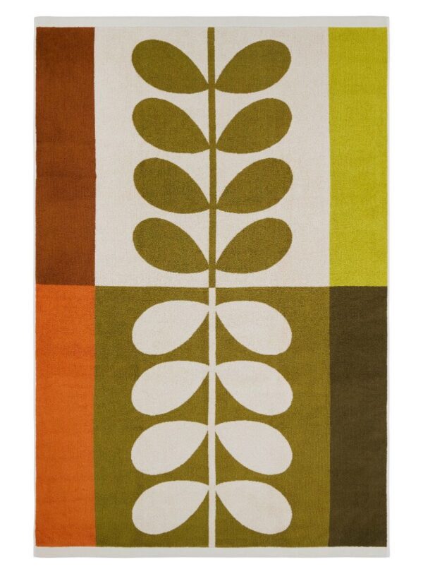 Stem Check, retro håndklær i brunt og oker fra Orla Kiely - Bilde 6