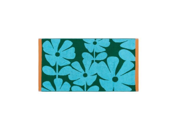 Wildflower, retro håndklær i grønt og blått fra Orla Kiely - Bilde 7