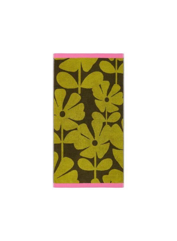 Wildflower håndhåndkle i gult og grønt fra Orla Kiely
