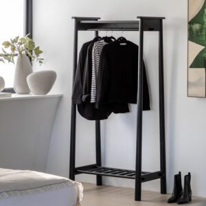 Wycombe åpen garderobe i sortmalt eik