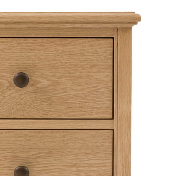 Malvern, klassisk nattbord med to skuffer i eik - Bilde 9