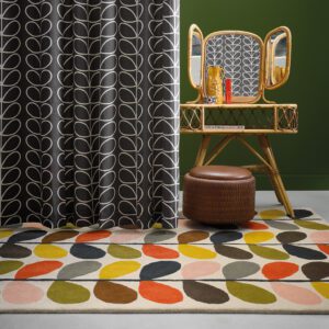 Orla Kiely Multi Stem fargerikt retro gulvteppe