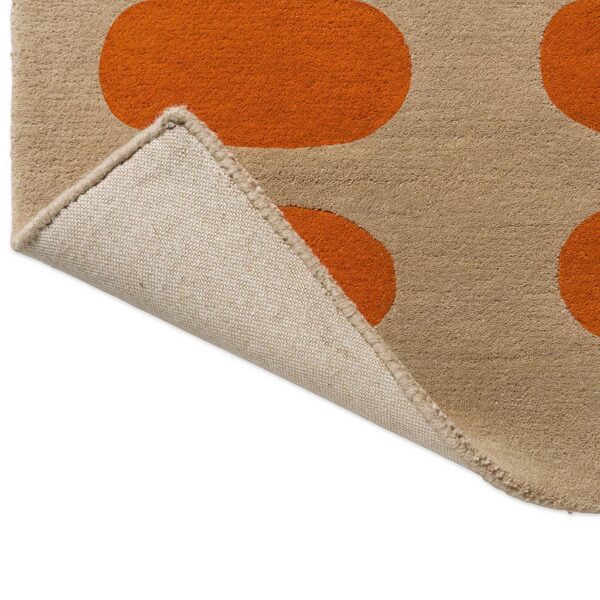 Optical Oval, moderne gulvteppe i orange og sand fra Orla Kiely - Bilde 6