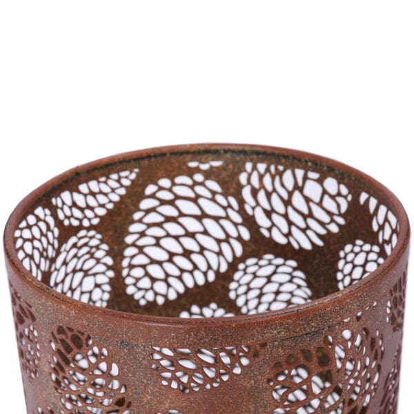 Pinecone, lyslykt med kongle cut out i rustikk bronsefinish - Bilde 3