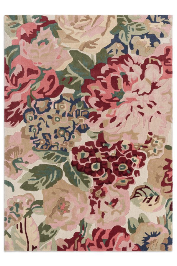 Sanderson Rose & Peony, gulvteppe i røde toner - Bilde 2