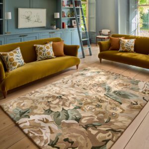 Sanderson Rose & Peony gulvteppe i duse toner