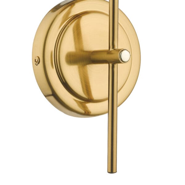 Bombazine, retro vegglampe i messing og opalglass - Bilde 5