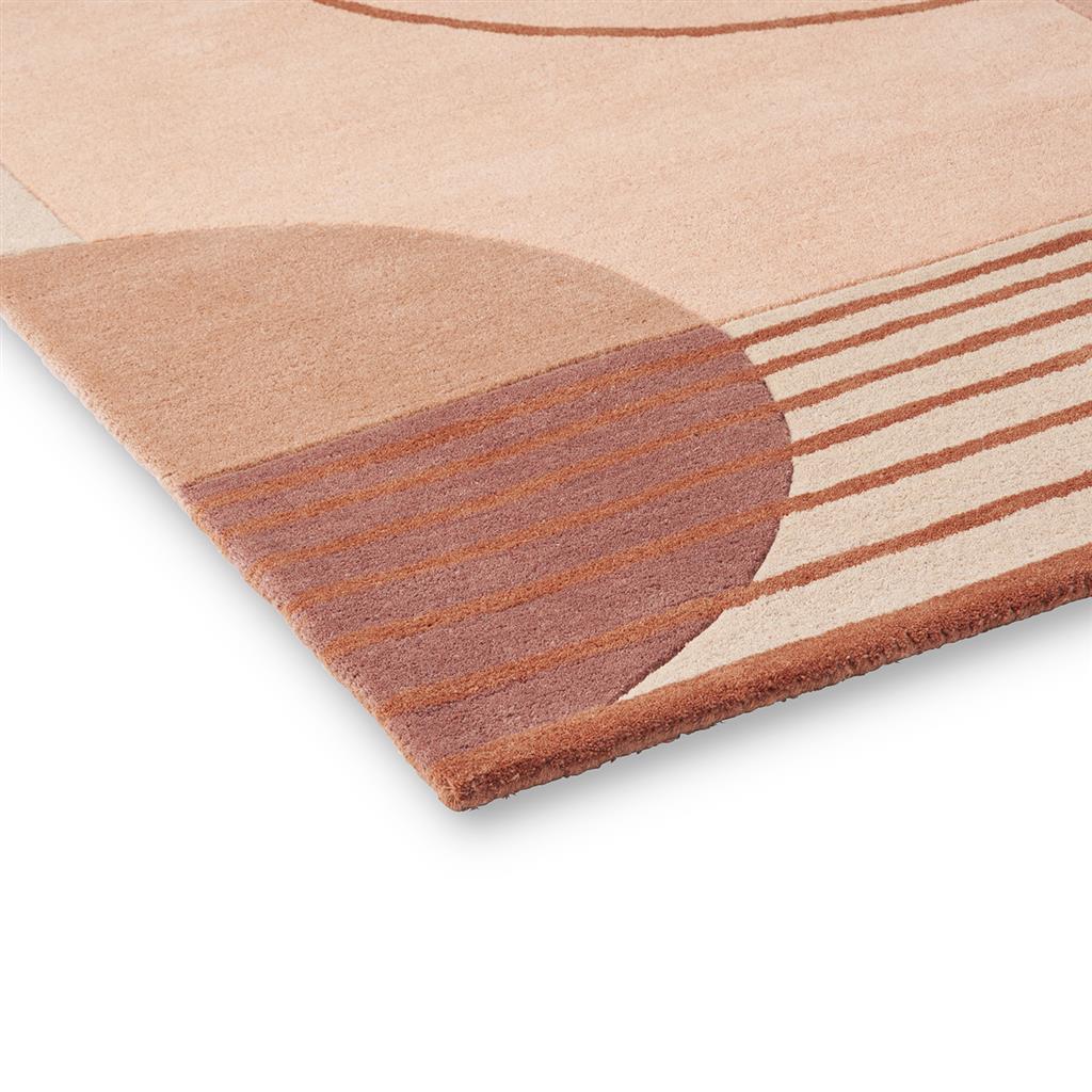 Decor Lola, håndtuftet  gulvteppe med geometrisk mønster i rosa - Bilde 6