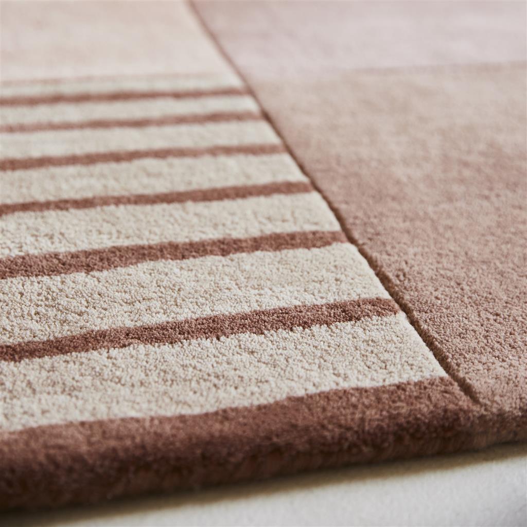 Decor Lola, håndtuftet  gulvteppe med geometrisk mønster i rosa - Bilde 3