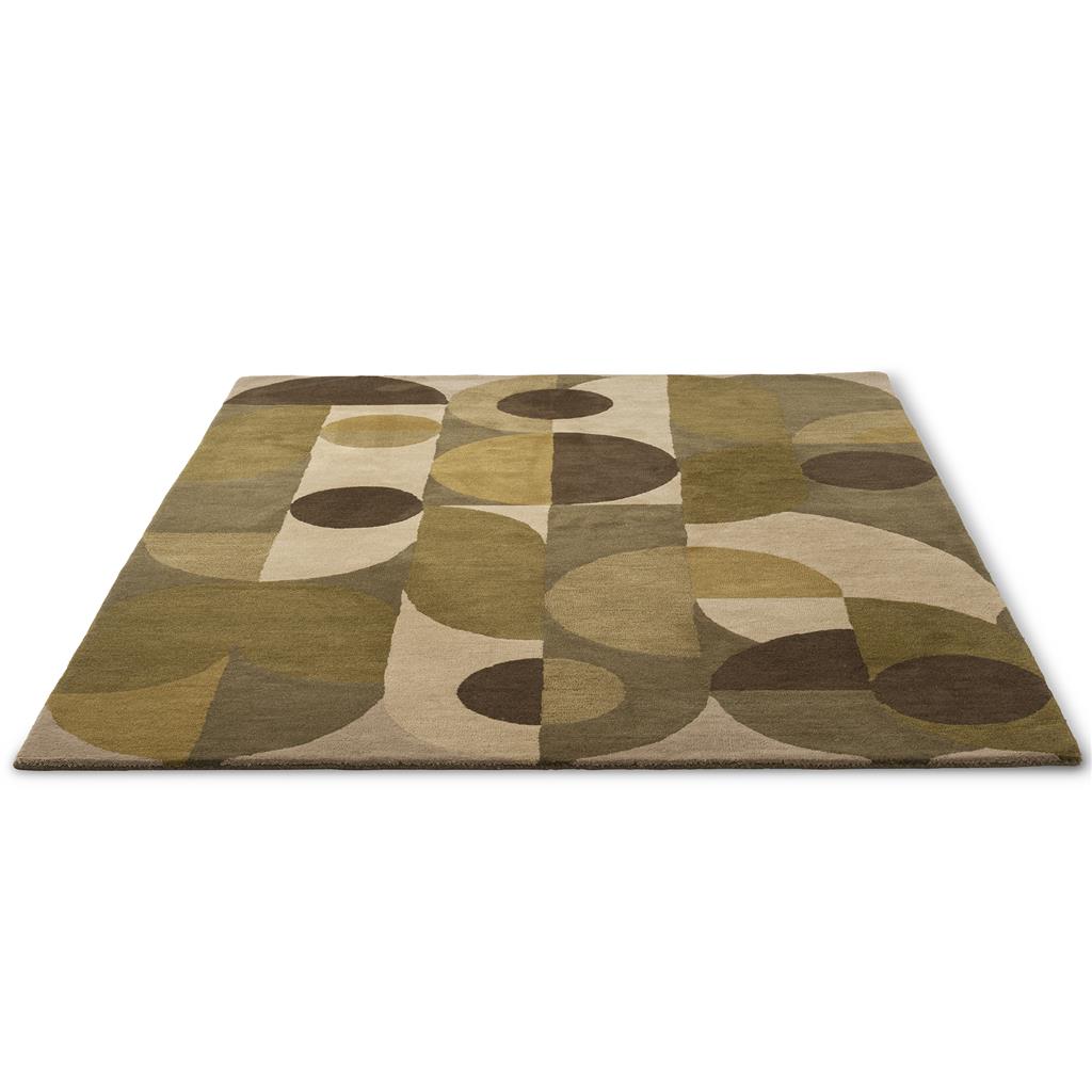 Decor Cosmo, håndtuftet  gulvteppe med geometrisk mønster i grønt - Bilde 4