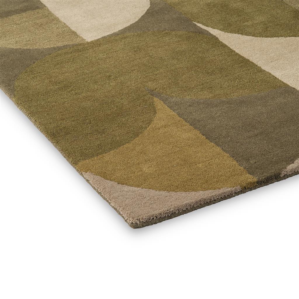 Decor Cosmo, håndtuftet  gulvteppe med geometrisk mønster i grønt - Bilde 5