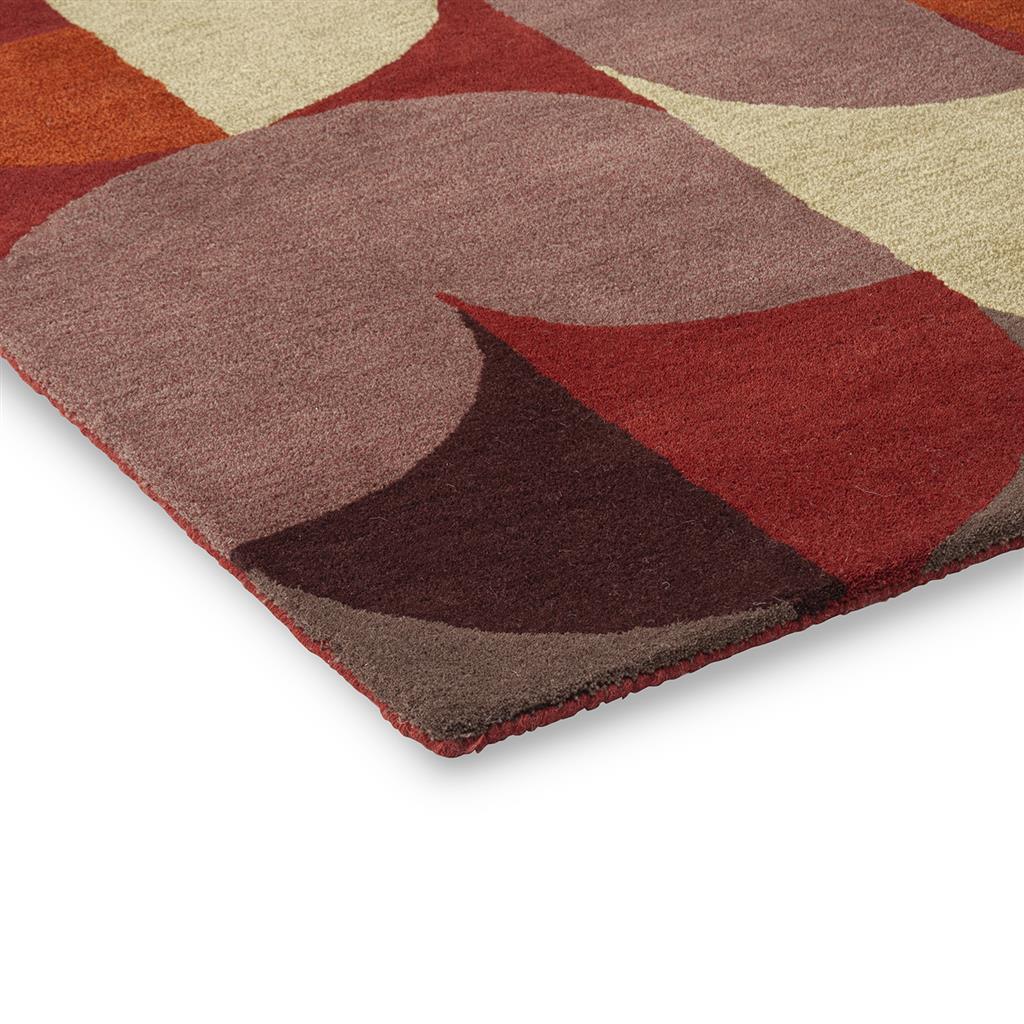 Decor Cosmo, håndtuftet  gulvteppe med geometrisk mønster i rødt - Bilde 6