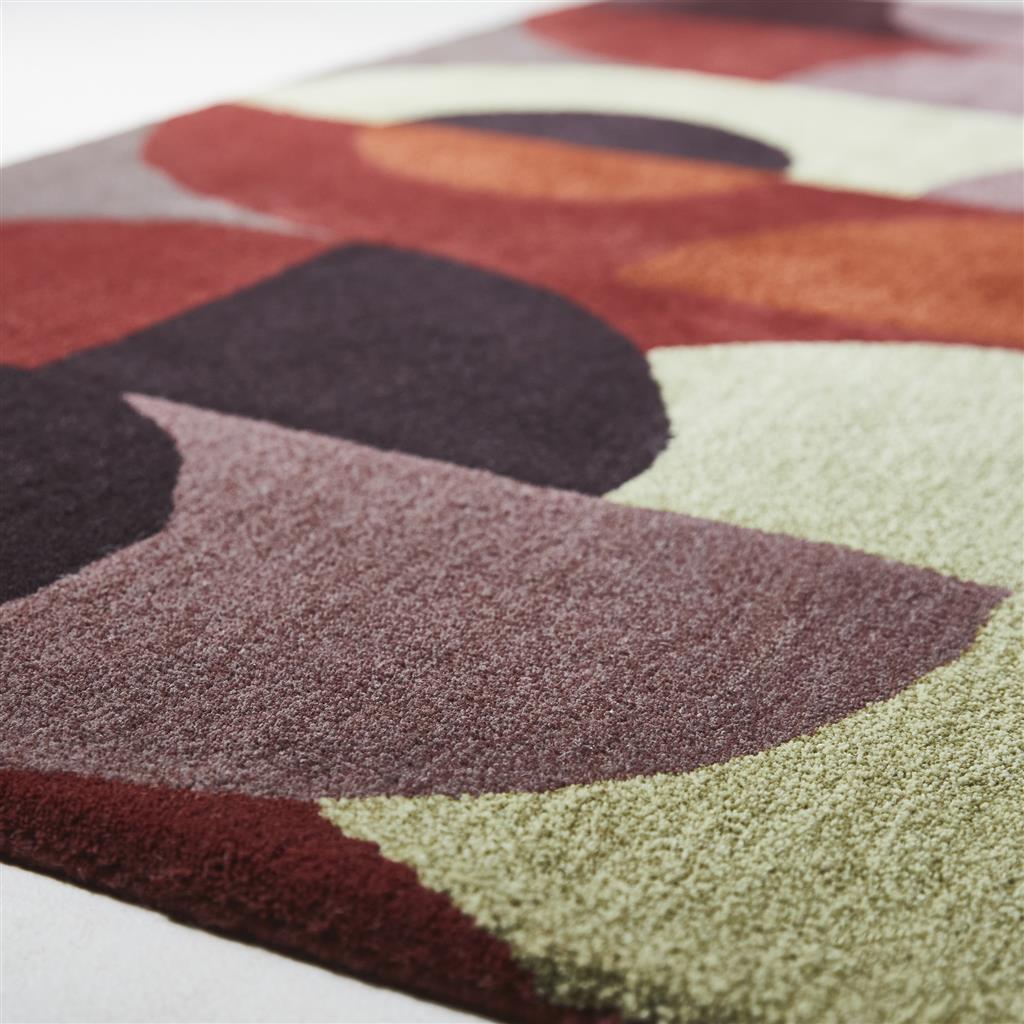 Decor Cosmo, håndtuftet  gulvteppe med geometrisk mønster i rødt - Bilde 3