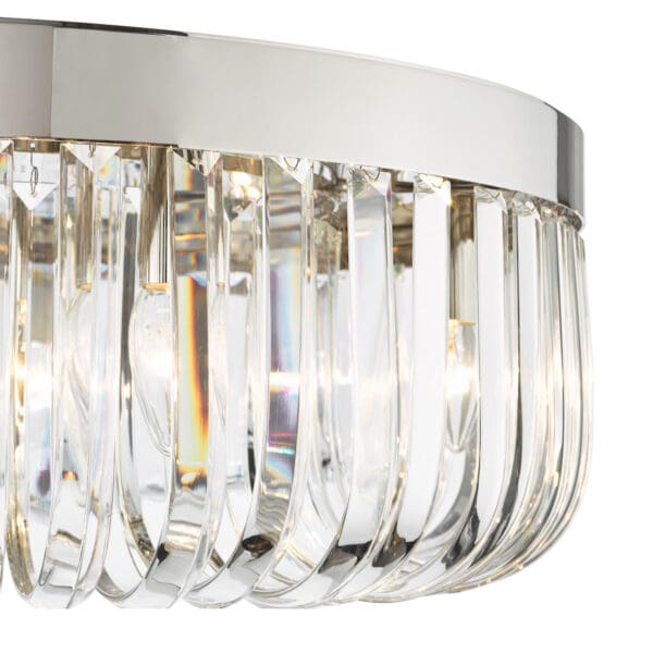 Sigourney, moderne, luksuriøs taklampe i krom og krystall - Bilde 5