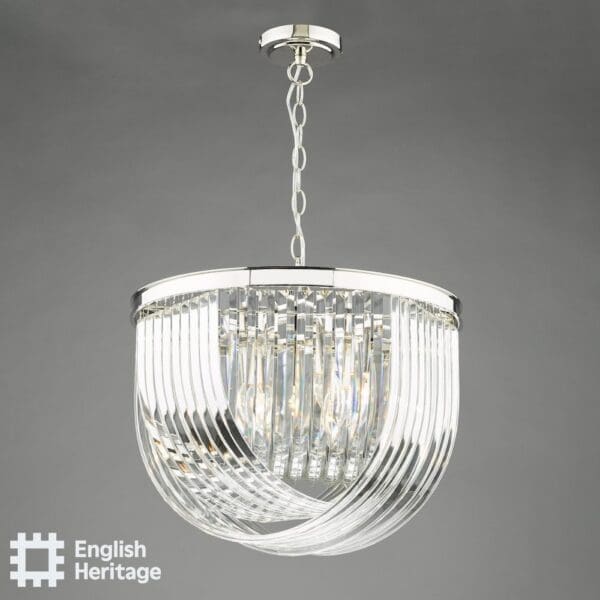 English Heritage Eltham, Art Deco lysekrone i  krystall - Bilde 3