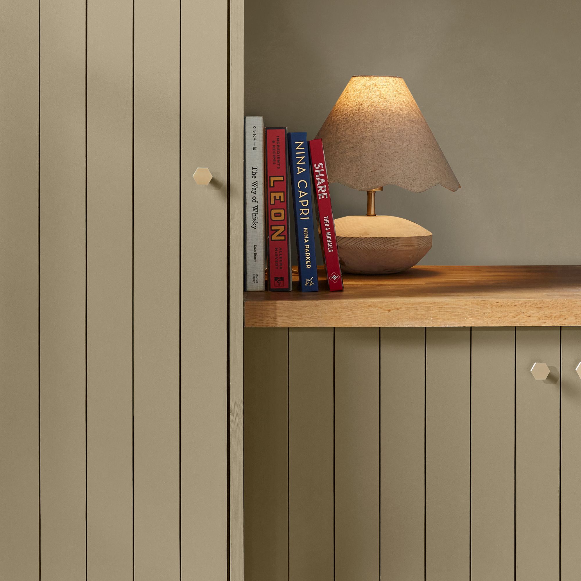 William Morris at home Woodland Vole mørk beige maling