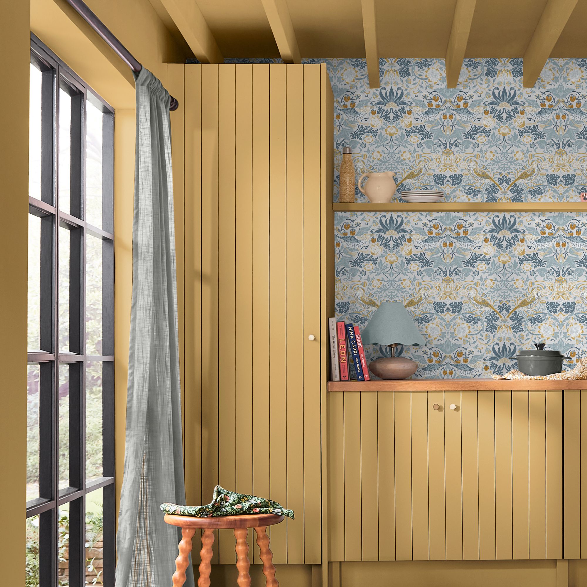 Lawn Daisy okergul maling fra Morris At Home