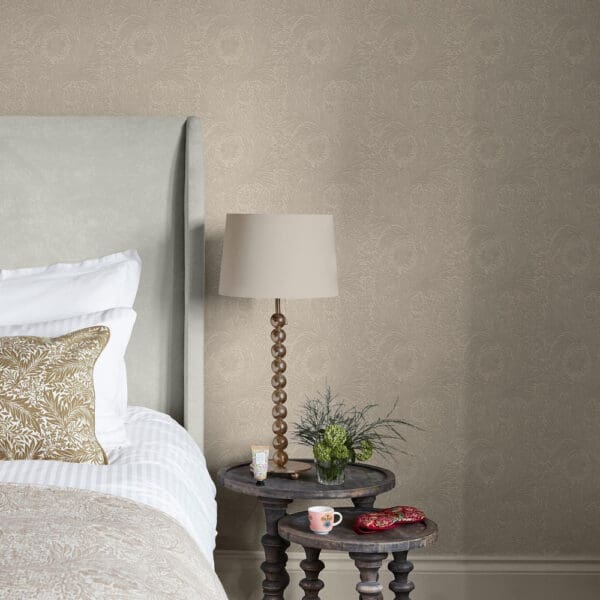 William Morris At Home, Marigold Paintable, malbar tapet med blomster